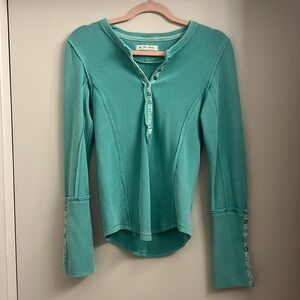 Free People nailed it Henley long sleeve